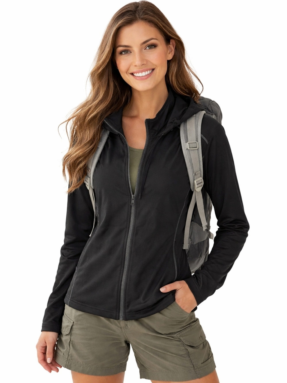 KÜHL Lightweight Black Performance Hoodie Jacket Women's L